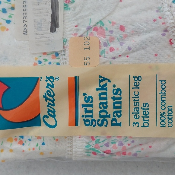 CARTER'S Vintage Girls' Spanky Pants Set of 3 Elastic Leg Briefs NIB - Picture 12 of 12